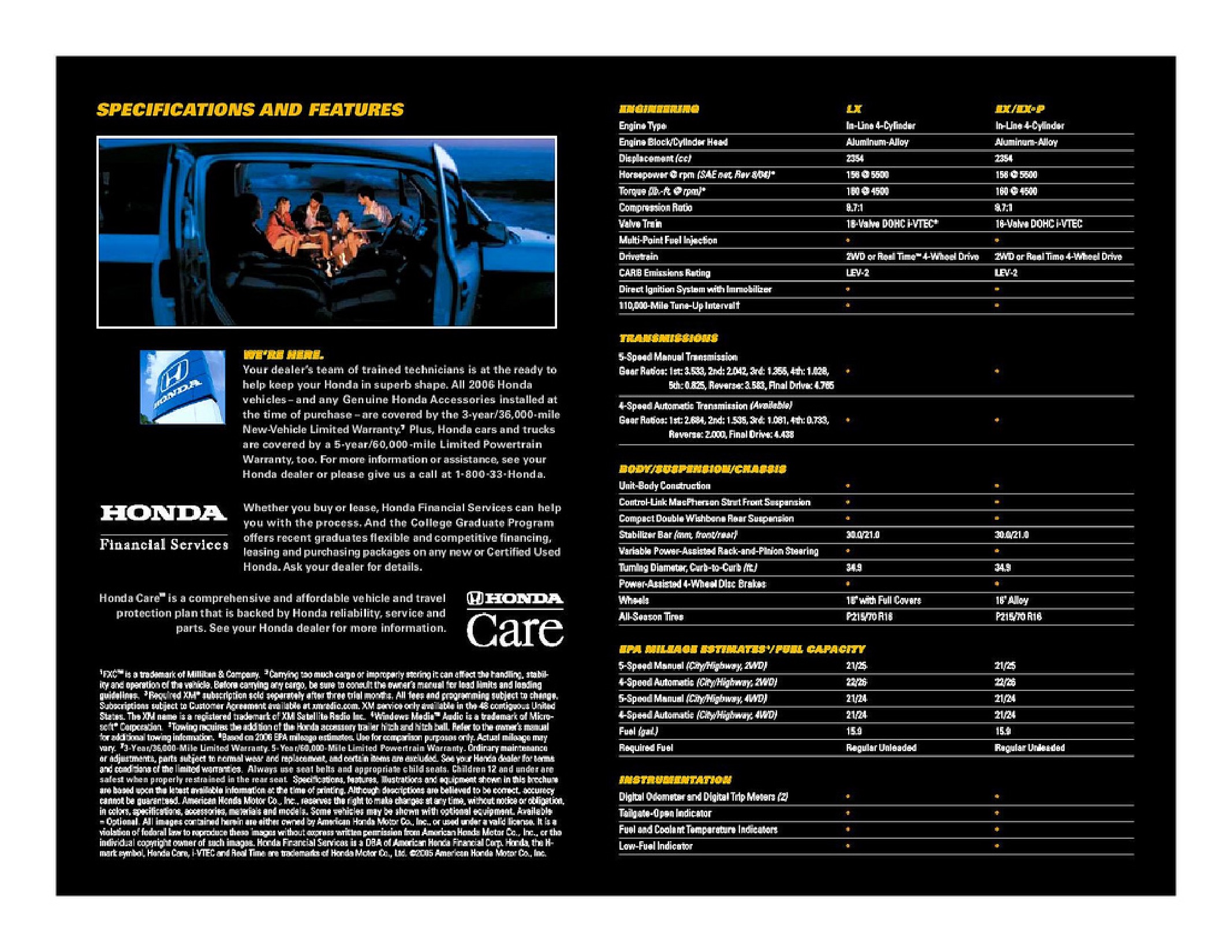 2006 Honda Element Brochure Page 6